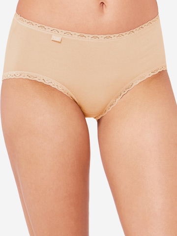 SLOGGI Slip '24/7 Cotton Lace' in Beige: front