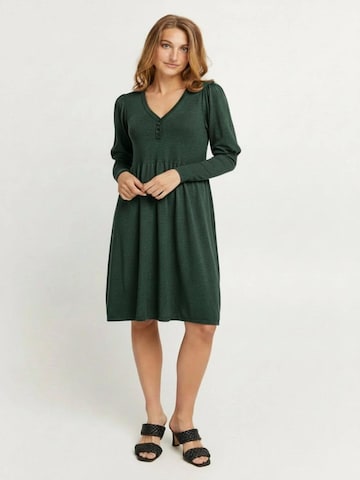 Fransa Gebreide jurk 'Fransa Fine Knitted Dress FRBINE DR1' in Groen: voorkant