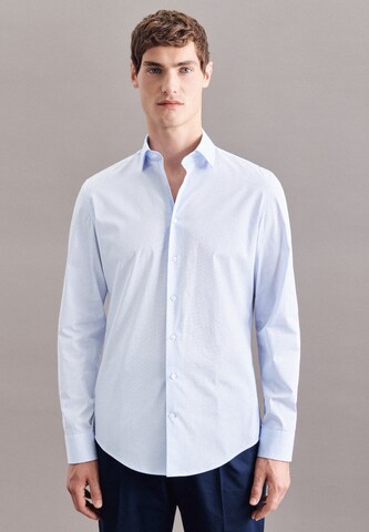 SEIDENSTICKER Regular fit Business Shirt in Blue: front