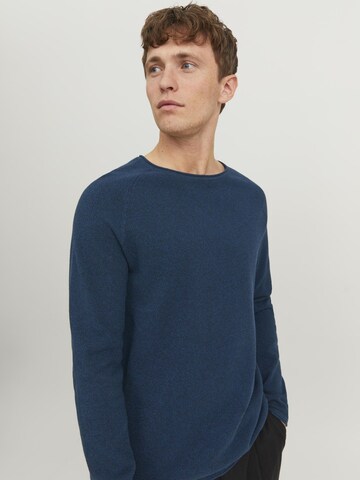 JACK & JONES Regular Fit Pullover 'Hill' in Blau