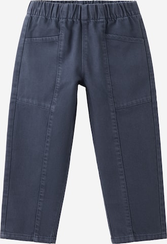 MANGO KIDS Regular Housut 'SEAMS' värissä sininen: etupuoli