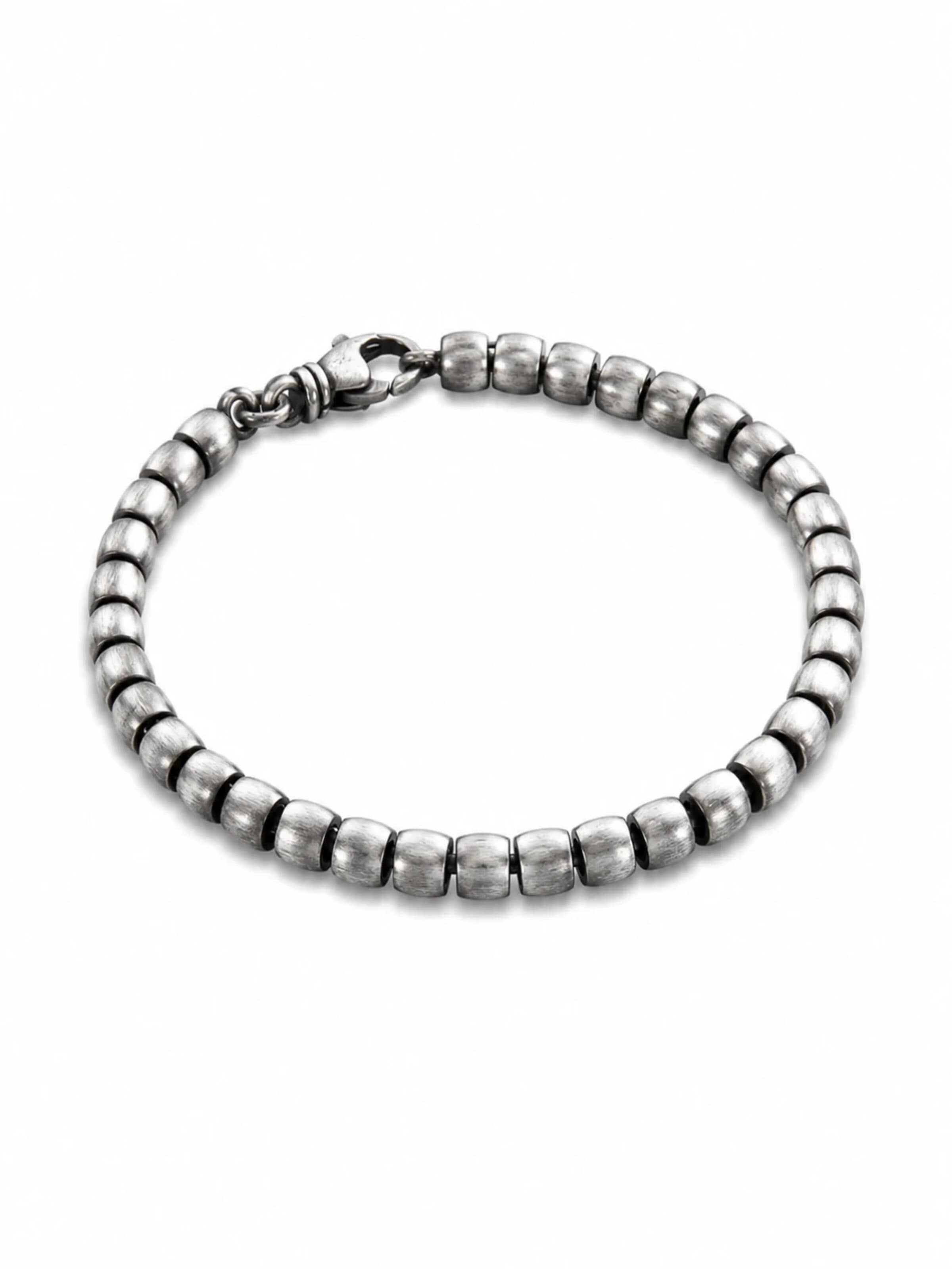 REYTEL - Pulsera 'BESTEMT' en plata: frente