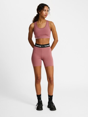 Hummel Skinny Sportbroek 'Pulse' in Lila