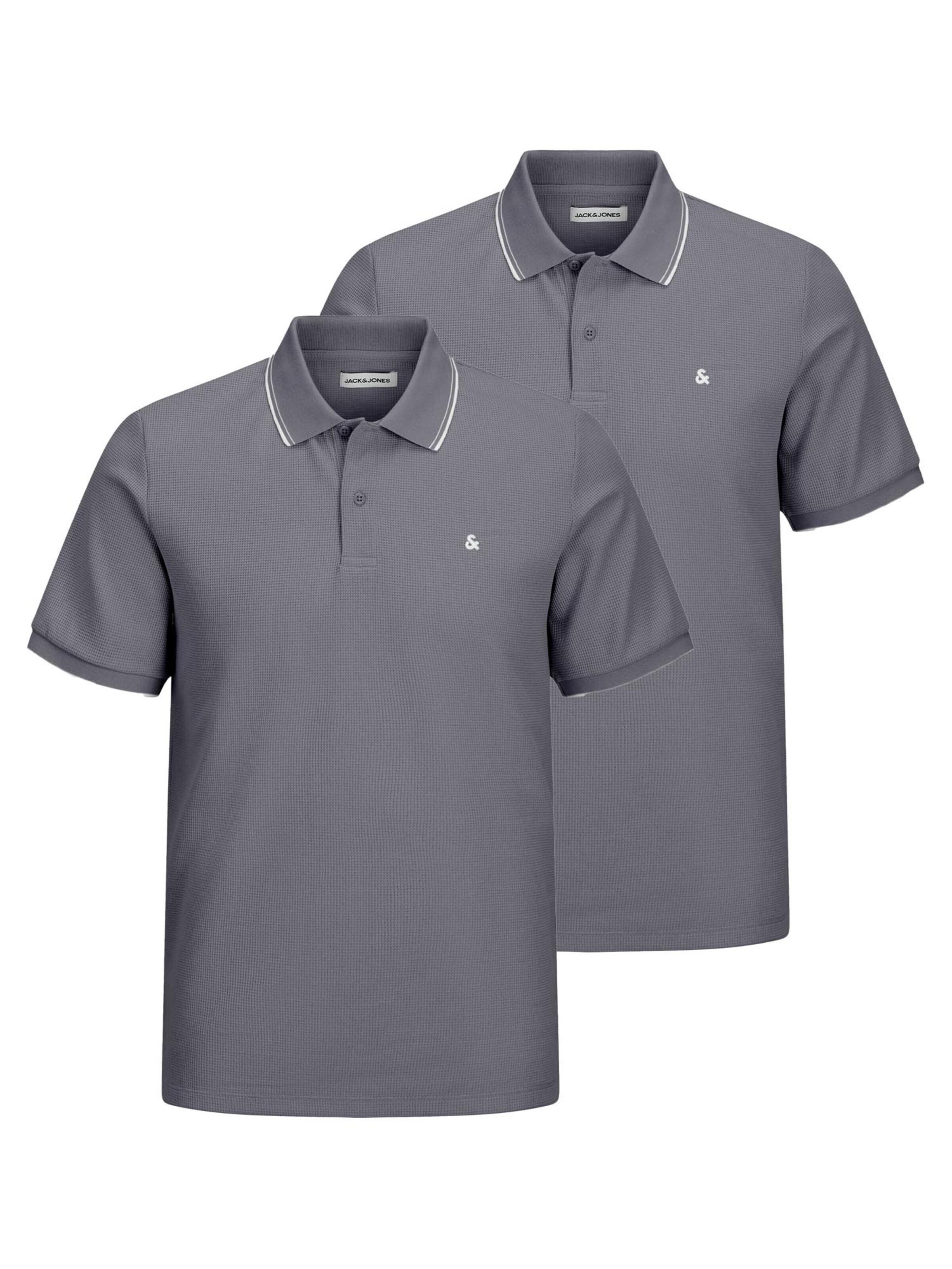 JACK & JONES Shirt 'Austin'‌‌‌‌‌‌‌‌ in Grau: Vorderseite