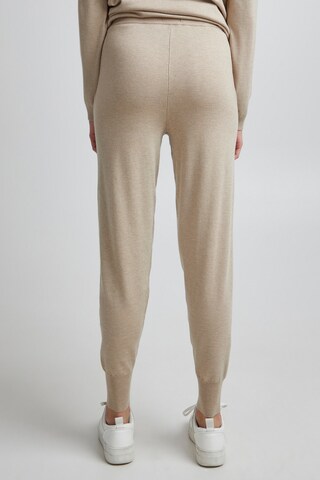 PULZ Jeans Tapered Pants in Beige