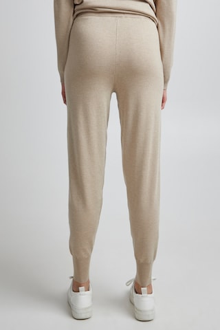 PULZ Jeans Tapered Pants in Beige