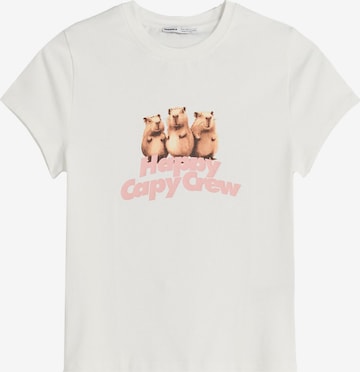 Bershka Shirt in Off White ABOUT YOU