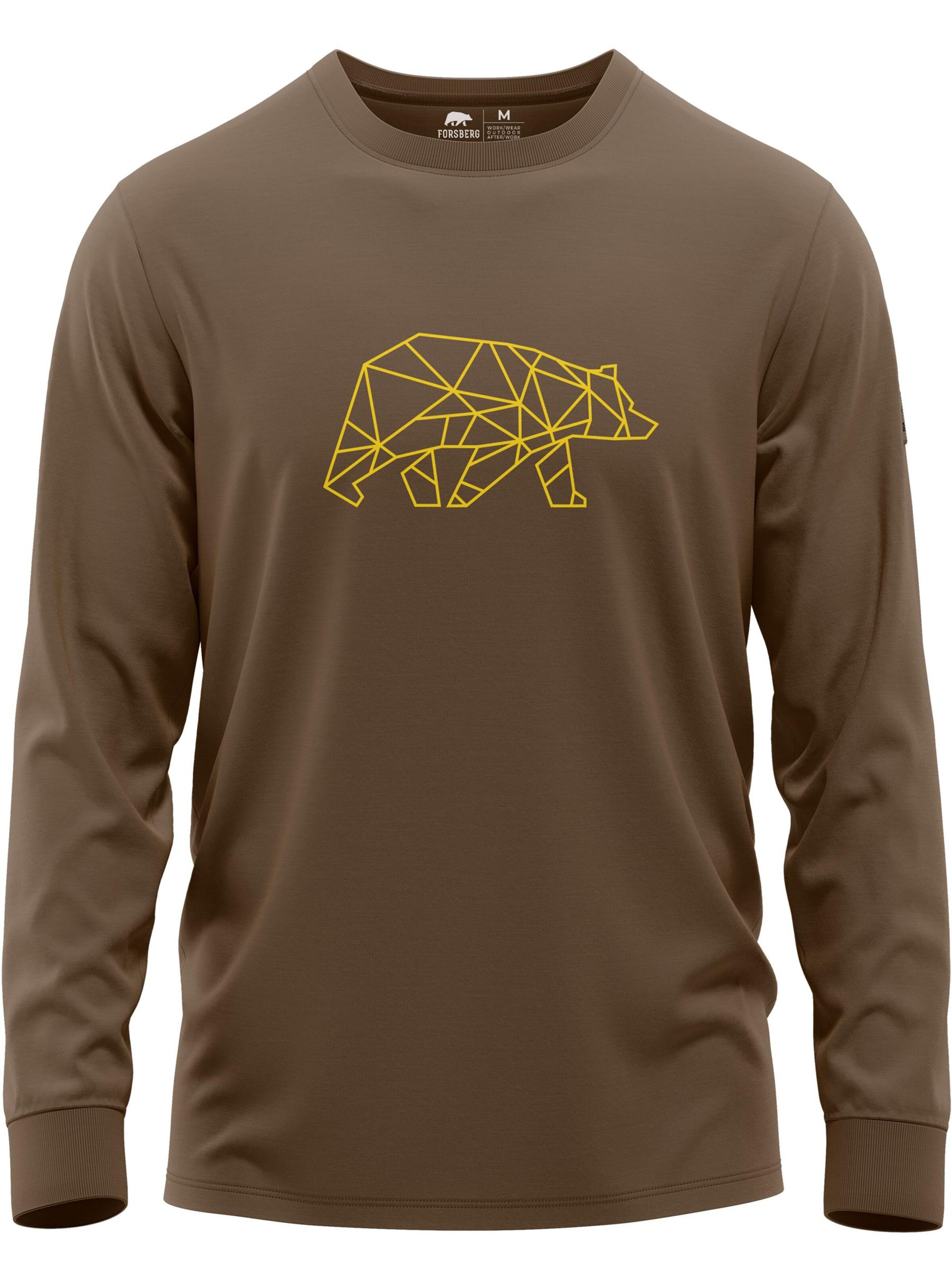 FORSBERG Sweatshirt in Braun: Vorderseite