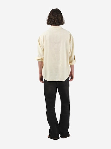 Giesto Comfort fit Button Up Shirt in Yellow