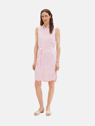 TOM TAILOR Shirt dress in Pink