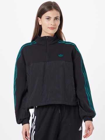 Bluză de molton de la ADIDAS ORIGINALS pe negru: față