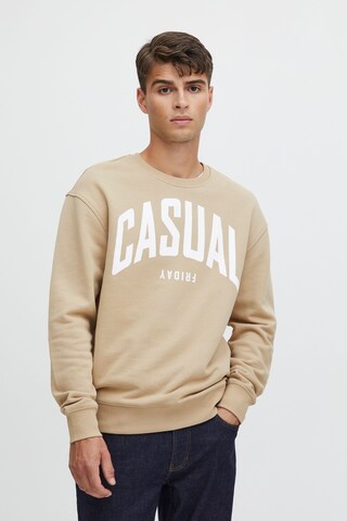 Casual Friday Sweatshirt 'Sage' in Beige: voorkant