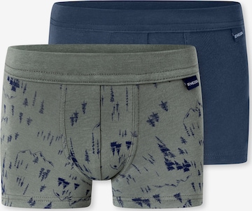 SCHIESSER Onderbroek ' Fine Rib Multi ' in Blauw: voorkant