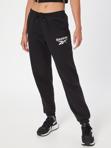 Reebok Tapered Pants in Black: front