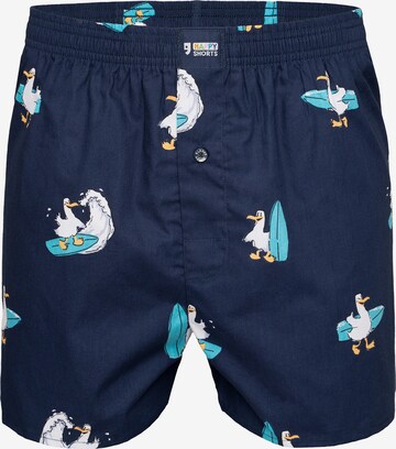 Boxers Happy Shorts en bleu : devant