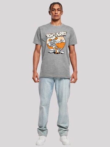 F4NT4STIC Shirt 'Tom and Jerry Play Baseball' in Grey