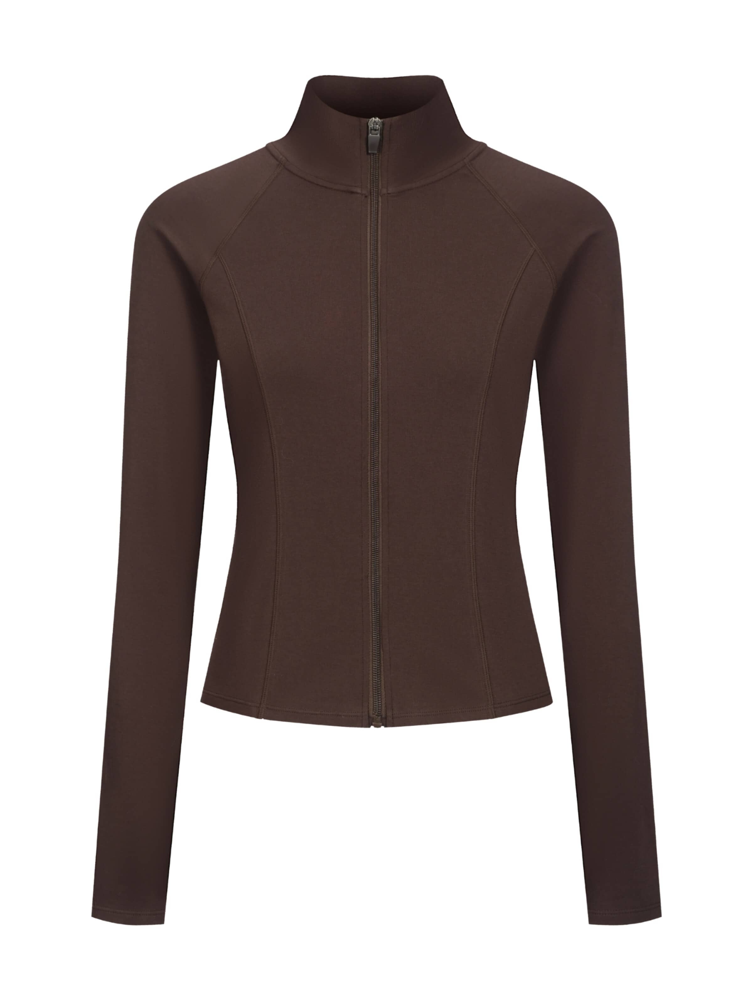 Veste de survêtement cfab (formerly creamy fabrics) en marron : devant