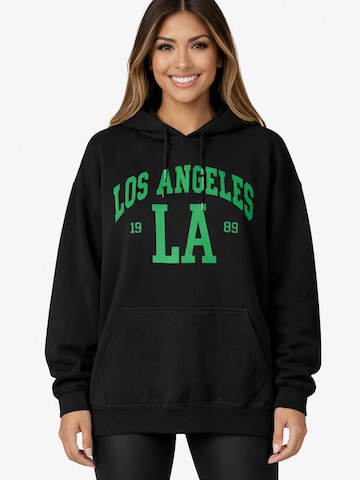 Worldclassca Oversized Sweater in Black: front