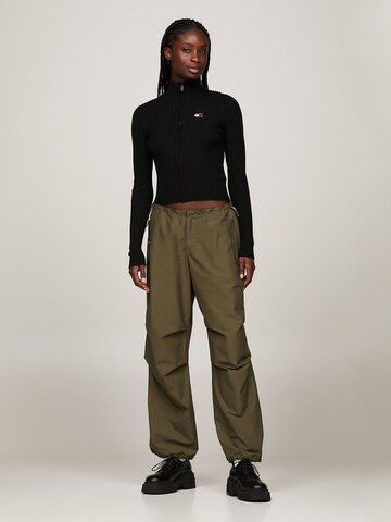 Tommy Jeans Strickjacke in Schwarz