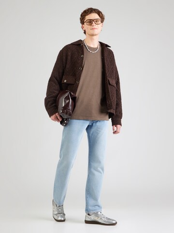 LEVI'S ® - Camisa 'Heavyweight Loose Tee' em castanho