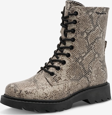 Tamaris Schnürstiefelette in Beige: Vorderseite