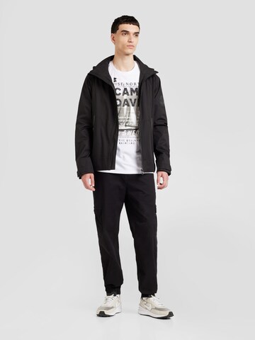T-Shirt 'Cruise North' CAMP DAVID en blanc