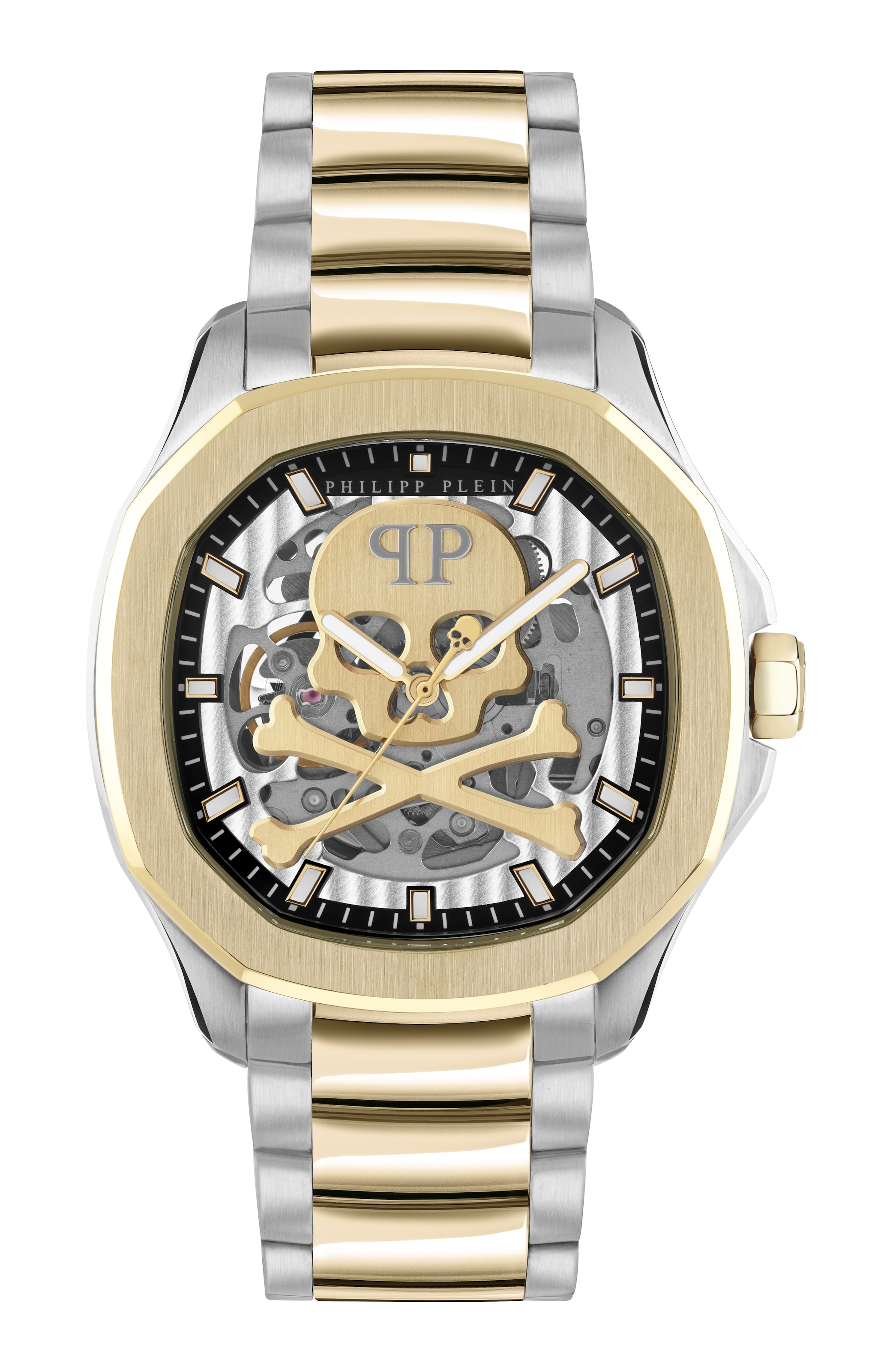 Philipp Plein Analoog horloge in Goud: voorkant