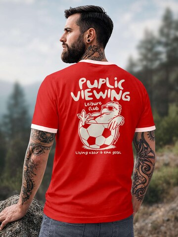 Neverless Shirt 'Public Viewing' in Red
