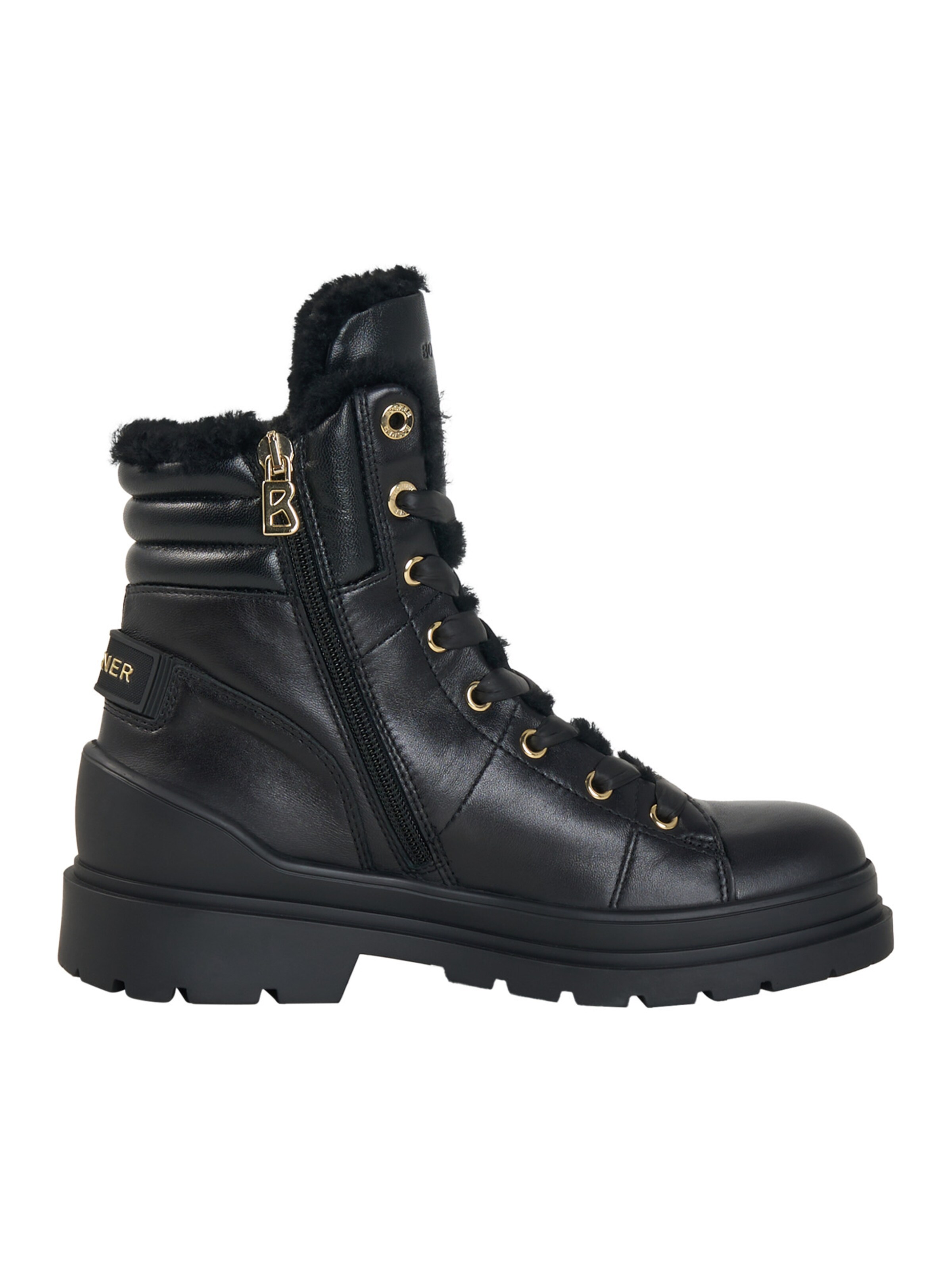 BOGNER Lace-Up Ankle Boots in Black