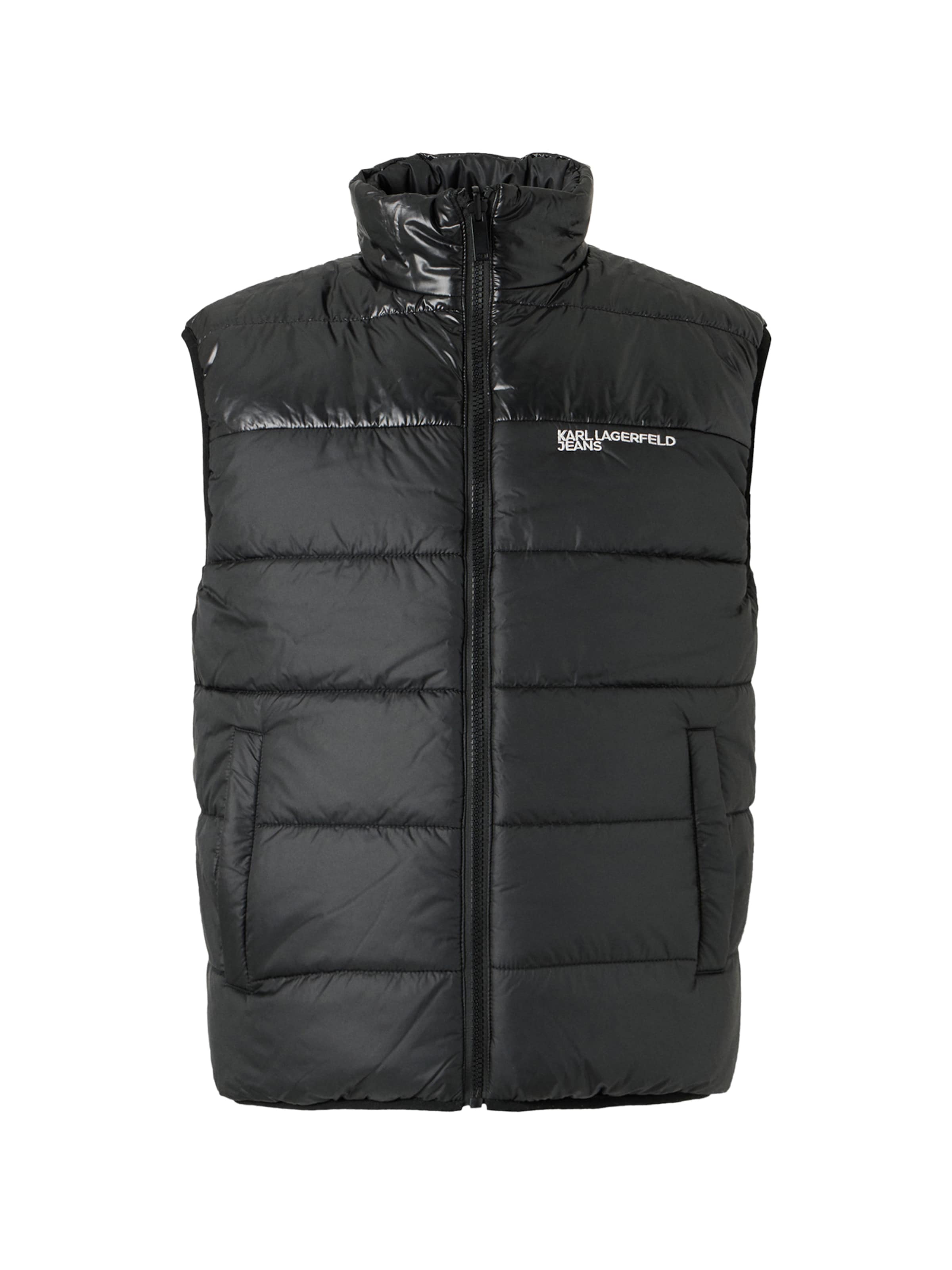 KARL LAGERFELD JEANS Väst i svart: framsida