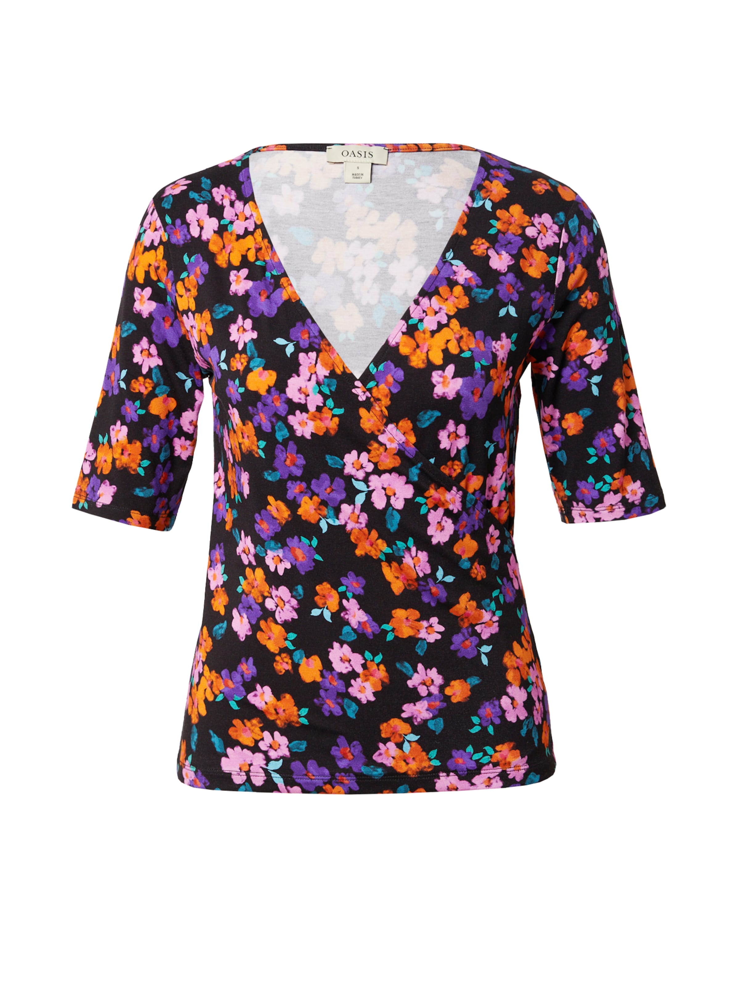 Oasis T-shirt i svart: framsida