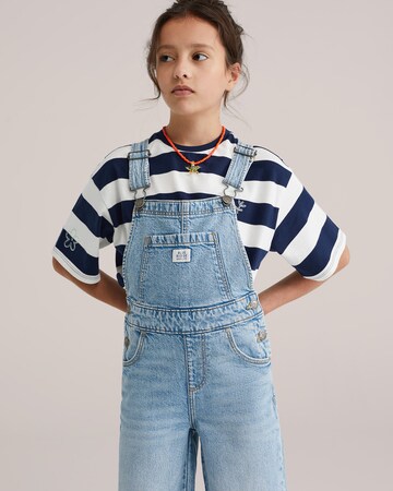 WE Fashion Loosefit Latzhose in Blau