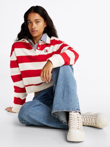 Baskets hautes Tommy Jeans en beige