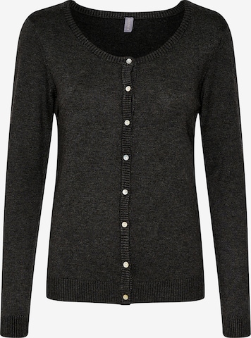 CULTURE Knit Cardigan 'Annemarie' in Black: front