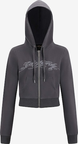 Ed Hardy Collegetakki 'Love Is Mystery' värissä harmaa: etupuoli