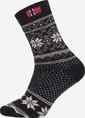 HomeOfSocks Socks 'HOS803' in Grey: front