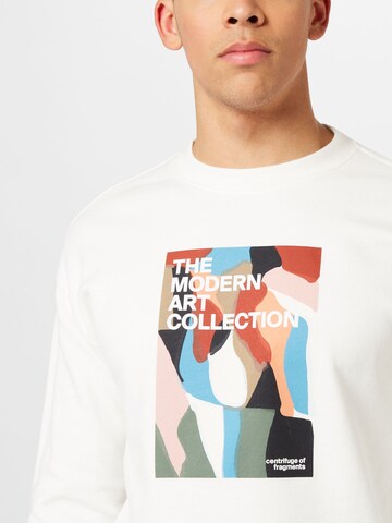 UNITED COLORS OF BENETTON Sweatshirt i hvid