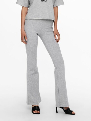 évasé Pantalon ONLY en gris : devant