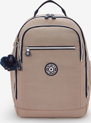 KIPLING - Mochila 'SEOUL' em bege: frente