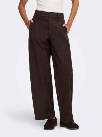 Barrel Pantalon 'ONLClair' ONLY en marron : devant