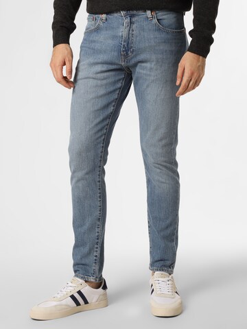 LEVI'S ® Tapered Jeans '512 Slim Taper' in Blauw: voorkant