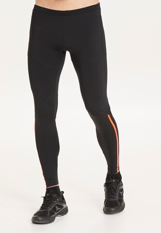 ENDURANCE Slim fit Workout Pants in Black: front