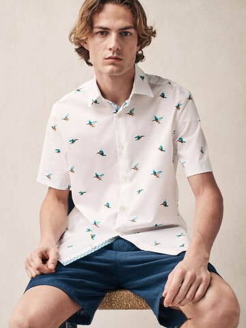 Next Regular fit Button Up Shirt in White