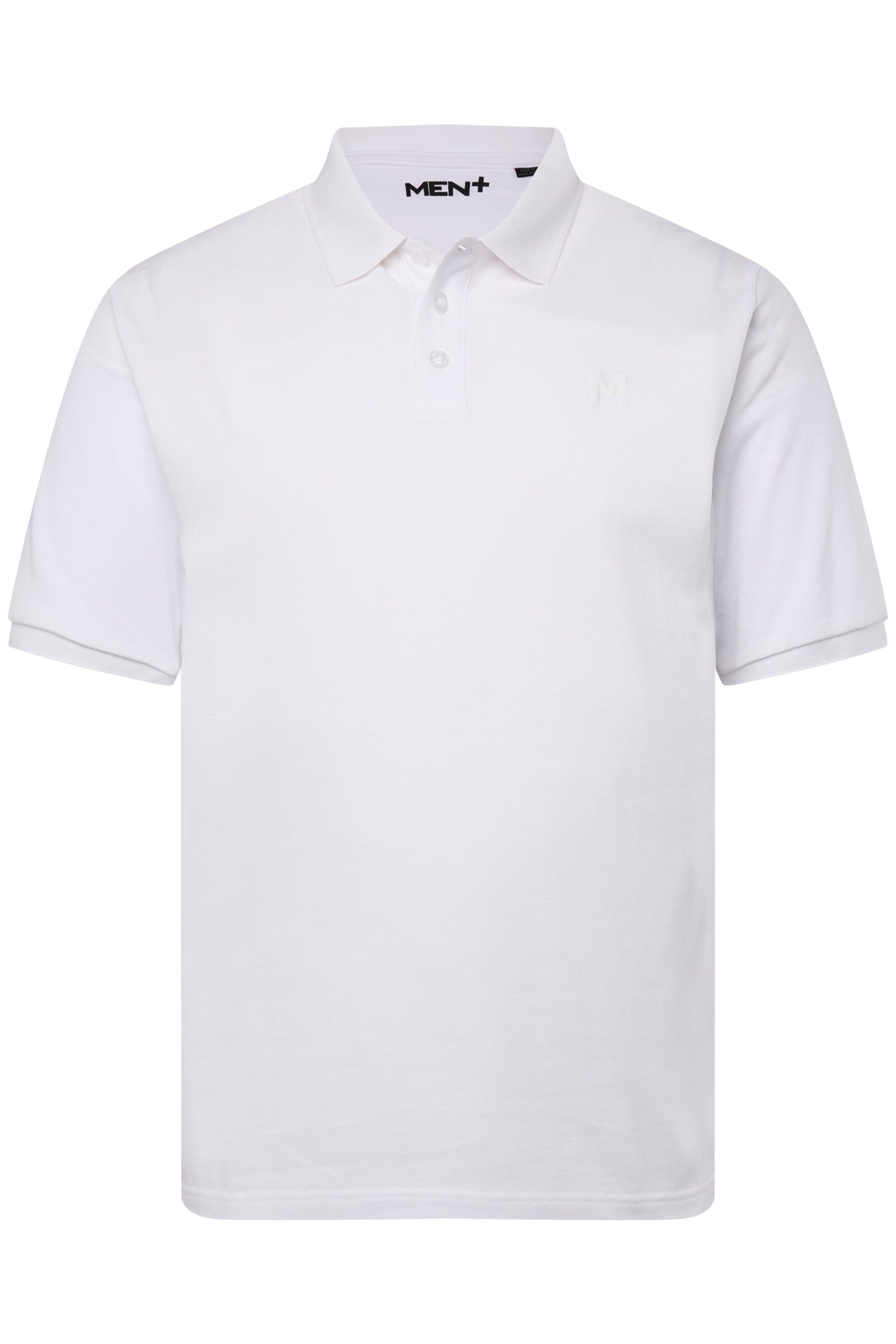 Men Plus Shirt in White: front