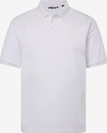 Men Plus Shirt in White: front