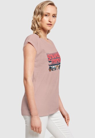 ABSOLUTE CULT Shirt 'Stranger Things - Caricature' in Rot