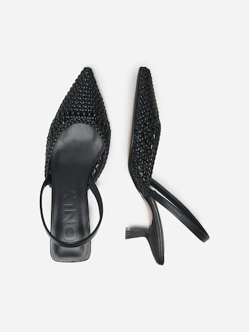 ONLY Лодочки с открытой пяткой в Черный