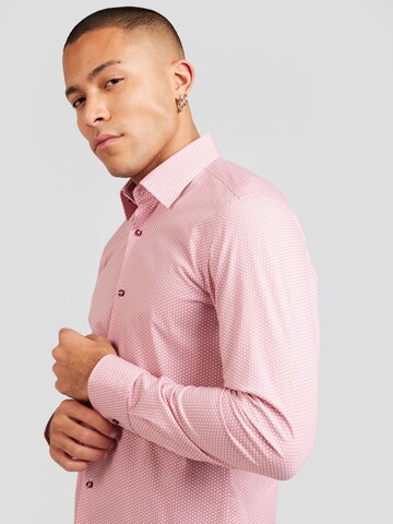 Regular fit Camicia business 'H-HANK' di BOSS in rosa