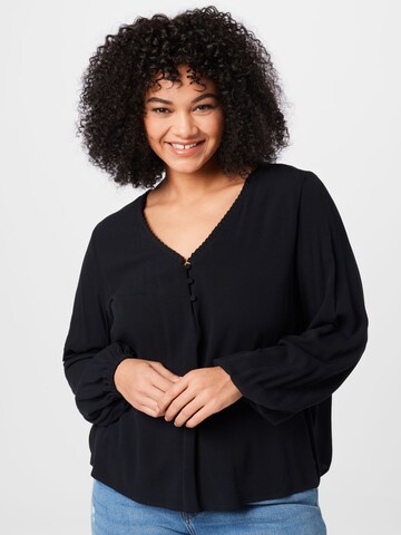 Camicia da donna 'Marian' di ABOUT YOU Curvy in nero: frontale