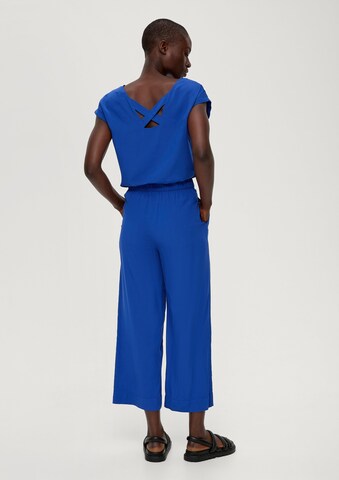 Wide Leg Pantalon s.Oliver en bleu
